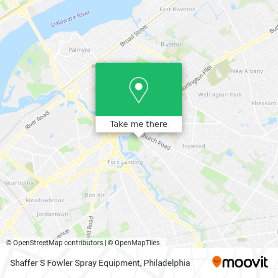 Mapa de Shaffer S Fowler Spray Equipment