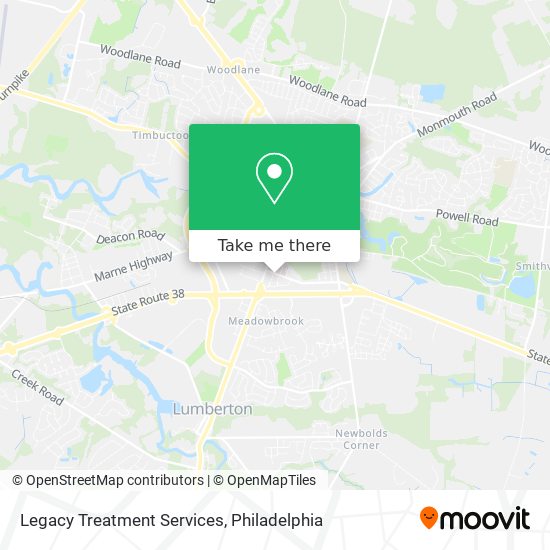 Legacy Treatment Services map