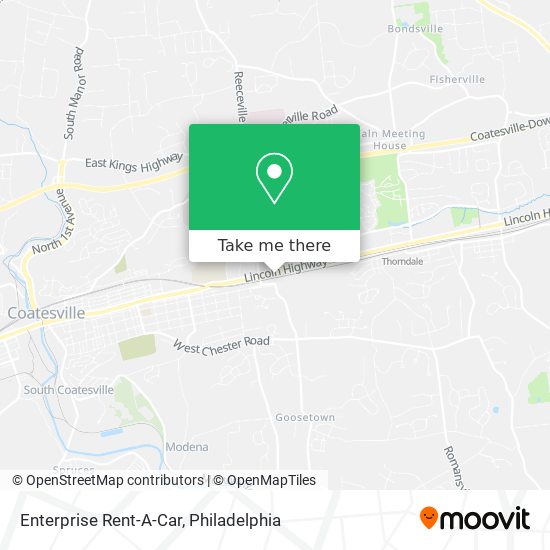 Enterprise Rent-A-Car map