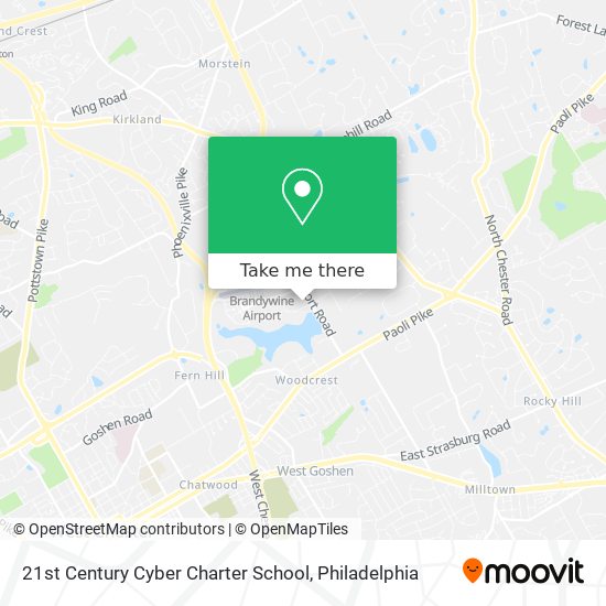 21st Century Cyber Charter School map