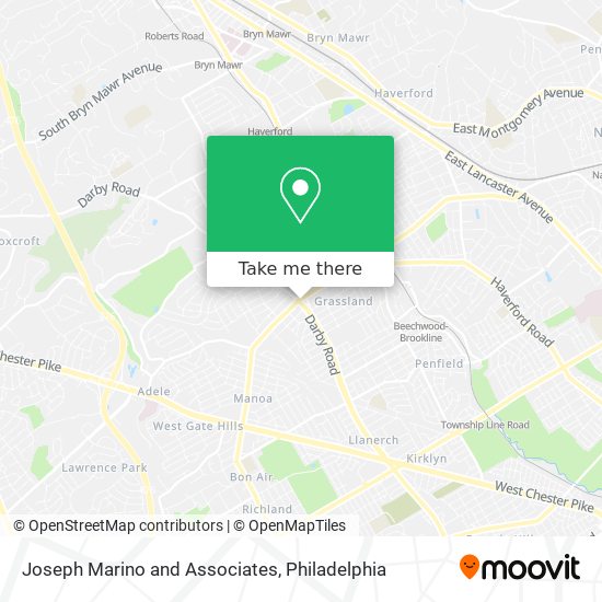Joseph Marino and Associates map