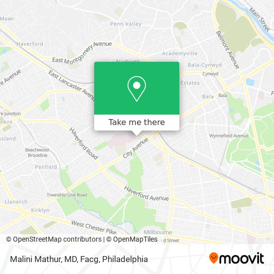 Mapa de Malini Mathur, MD, Facg