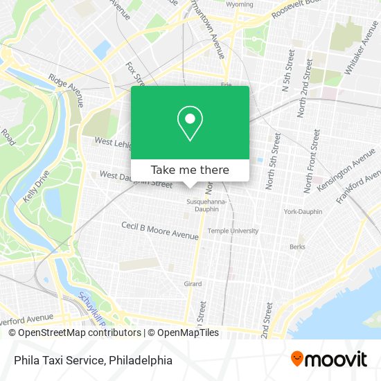 Phila Taxi Service map
