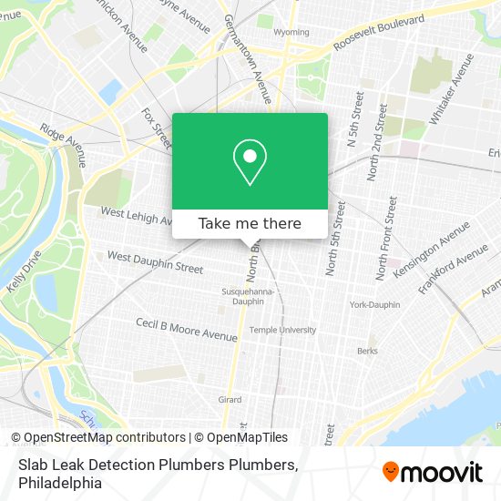 Mapa de Slab Leak Detection Plumbers Plumbers