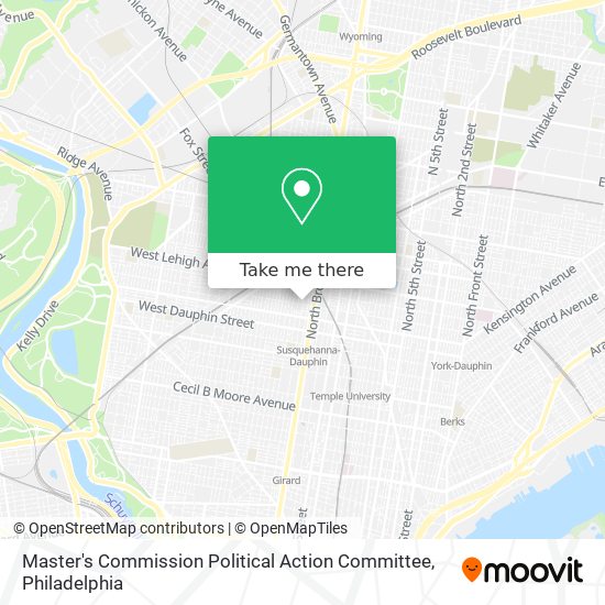 Master's Commission Political Action Committee map