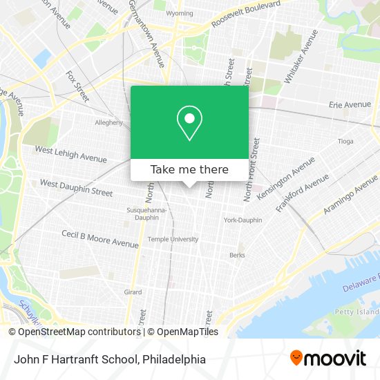 Mapa de John F Hartranft School