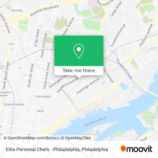 Elite Personal Chefs - Philadelphia map