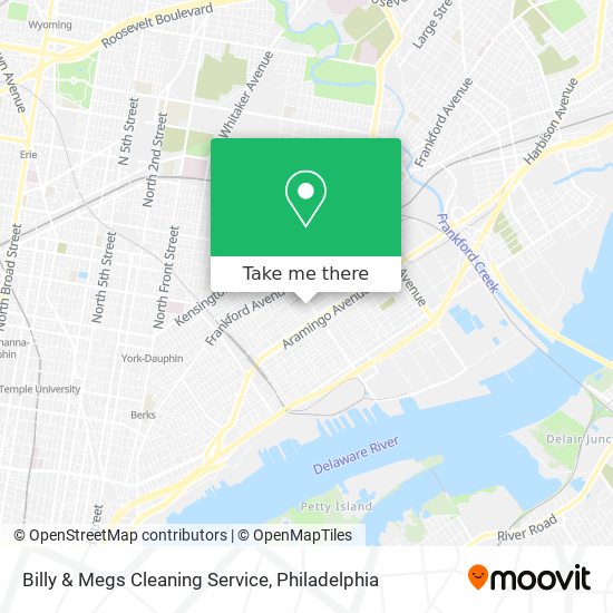 Billy & Megs Cleaning Service map