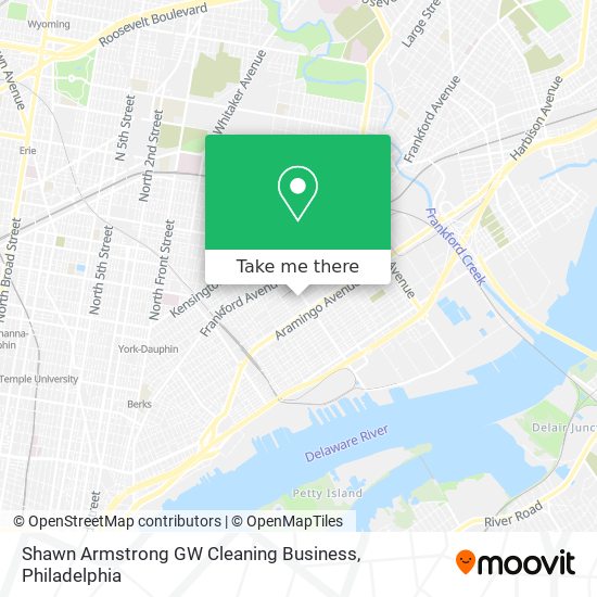 Shawn Armstrong GW Cleaning Business map