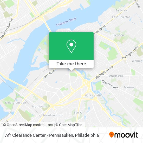 Afr Clearance Center - Pennsauken map