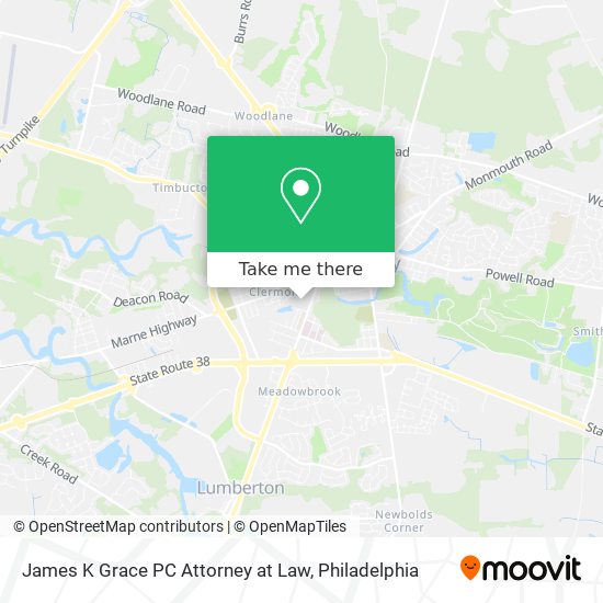 Mapa de James K Grace PC Attorney at Law