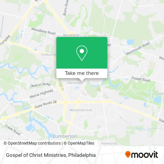 Gospel of Christ Ministries map