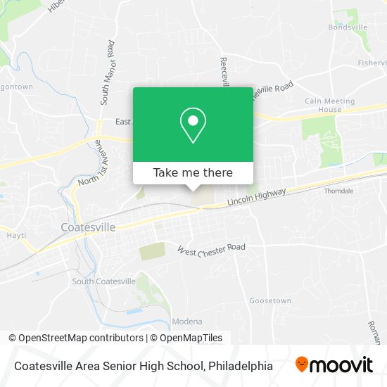Coatesville Area Senior High School map