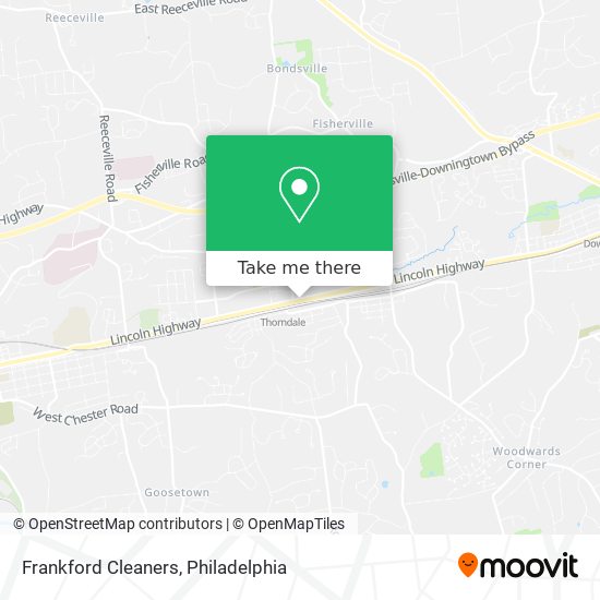 Frankford Cleaners map