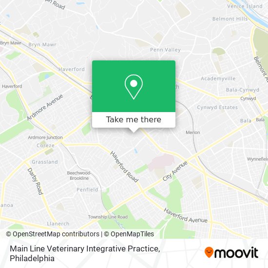 Main Line Veterinary Integrative Practice map