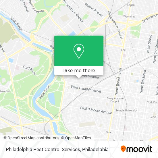 Mapa de Philadelphia Pest Control Services