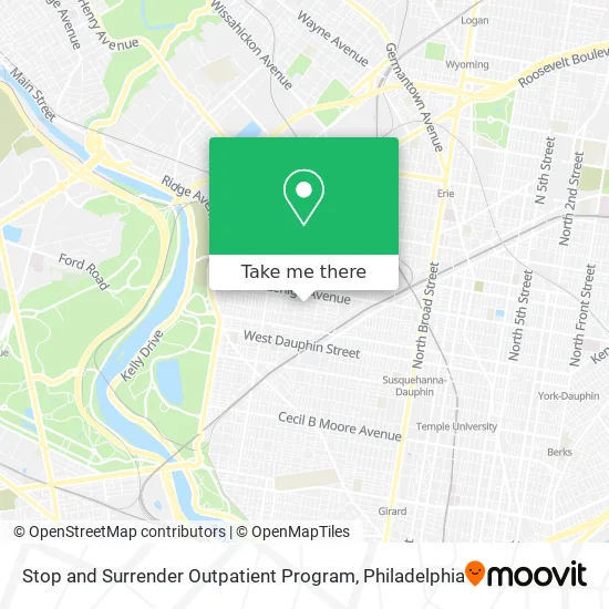 Stop and Surrender Outpatient Program map