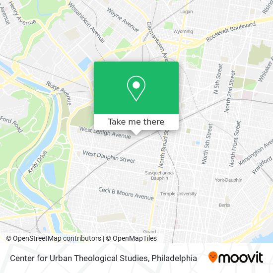 Center for Urban Theological Studies map