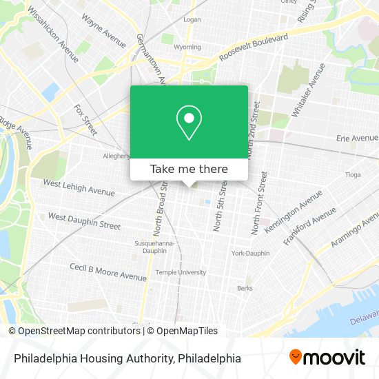 Philadelphia Housing Authority map