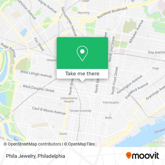 Phila Jewelry map