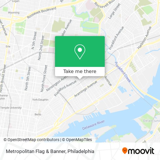 Metropolitan Flag & Banner map