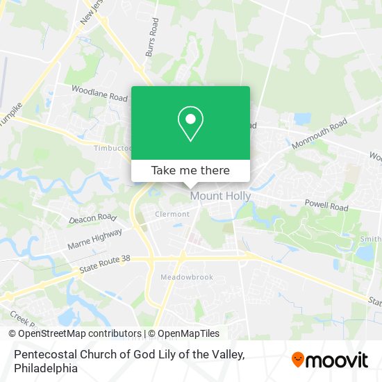 Pentecostal Church of God Lily of the Valley map