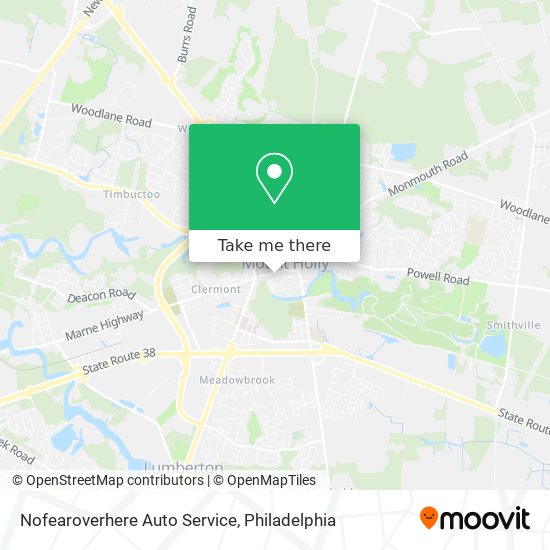 Nofearoverhere Auto Service map