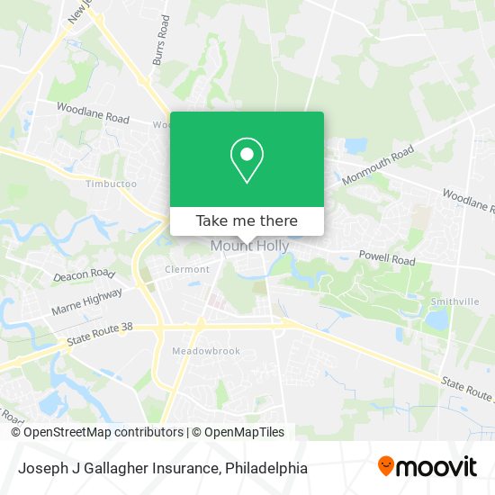 Mapa de Joseph J Gallagher Insurance