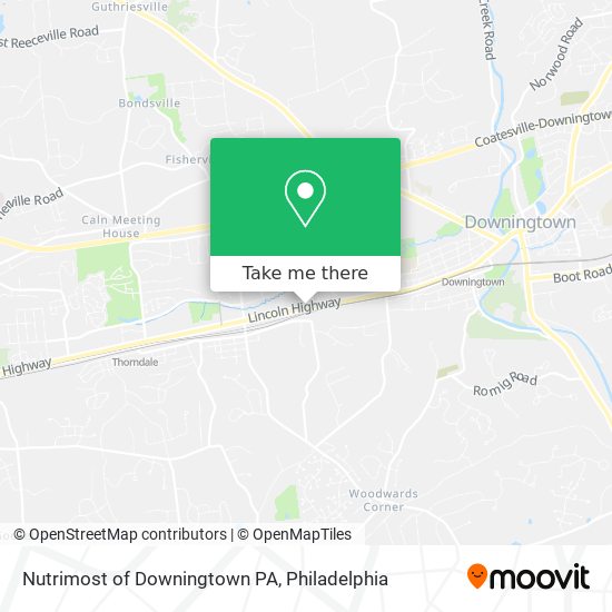 Nutrimost of Downingtown PA map