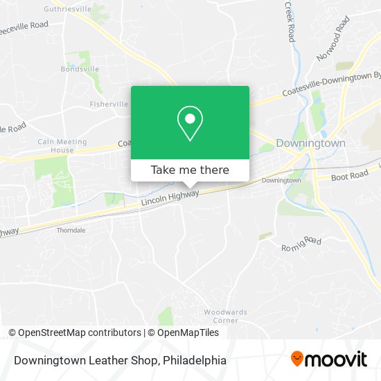 Downingtown Leather Shop map