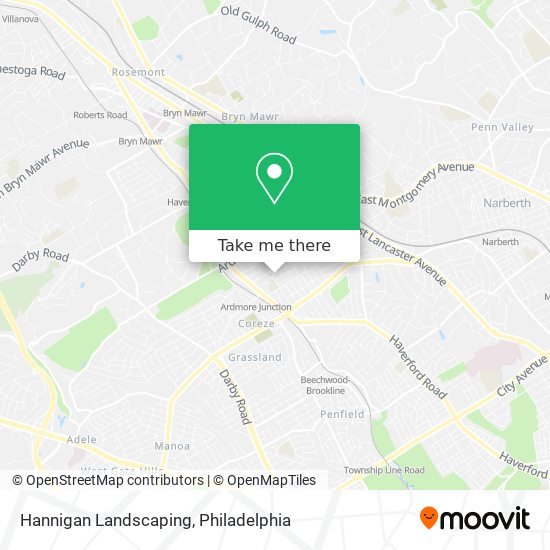 Hannigan Landscaping map