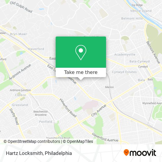 Hartz Locksmith map