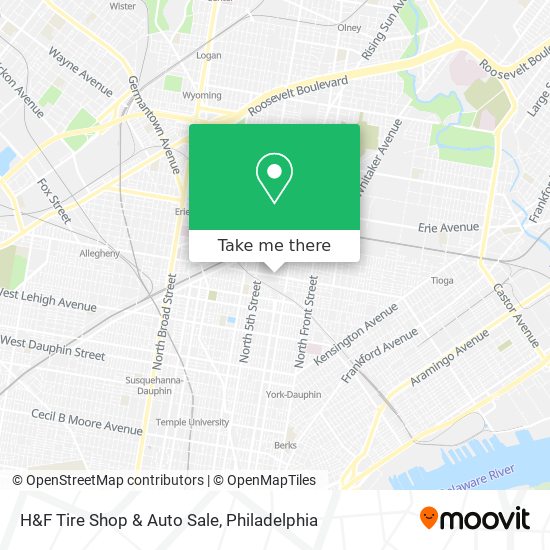 H&F Tire Shop & Auto Sale map