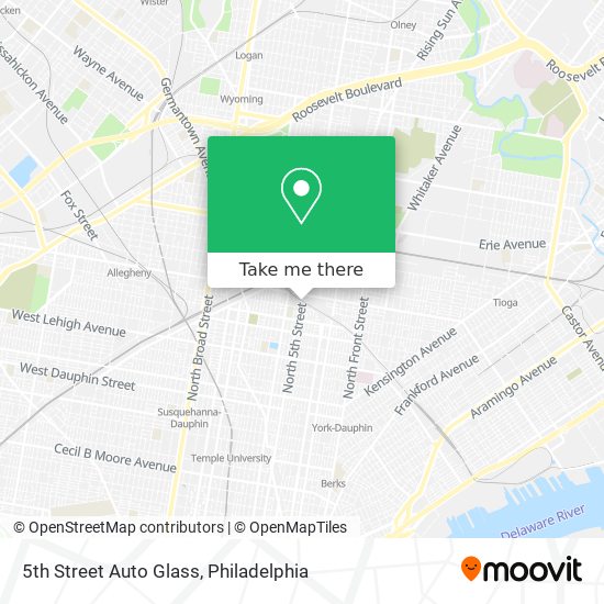 5th Street Auto Glass map