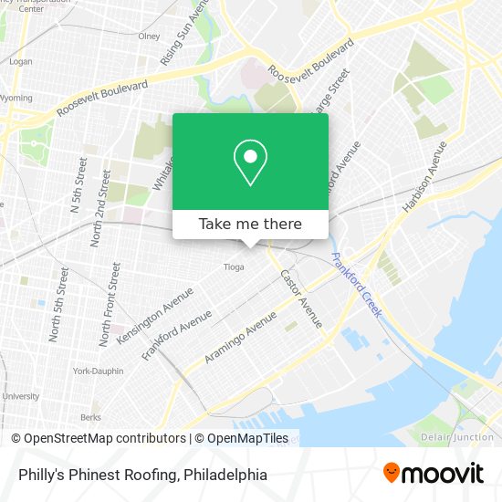 Philly's Phinest Roofing map