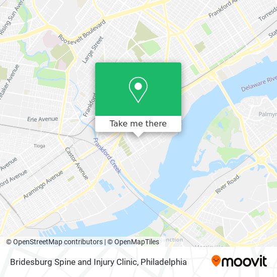 Bridesburg Spine and Injury Clinic map