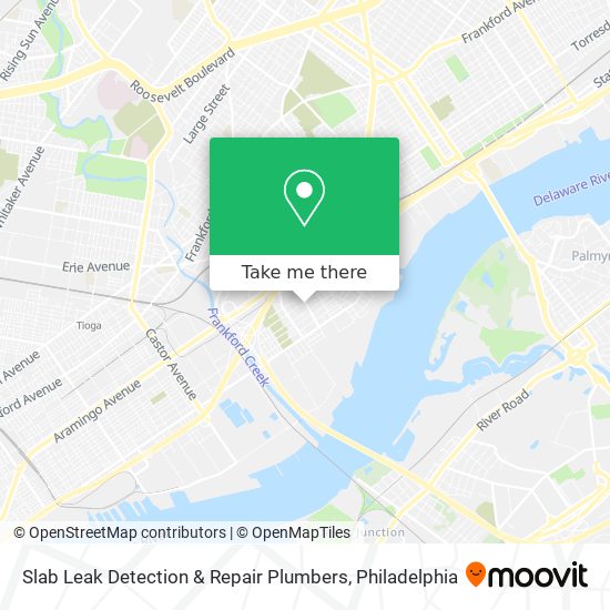 Slab Leak Detection & Repair Plumbers map