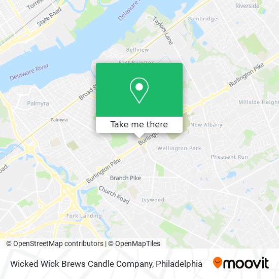 Wicked Wick Brews Candle Company map