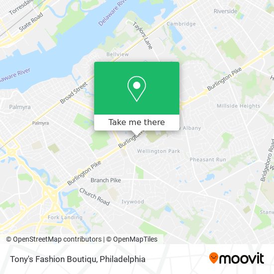 Tony's Fashion Boutiqu map