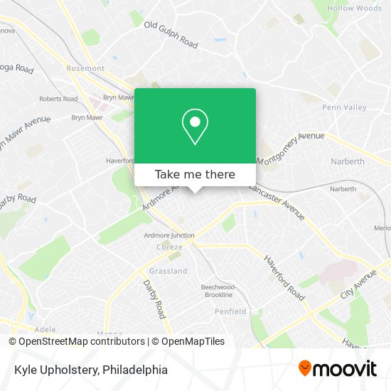 Kyle Upholstery map