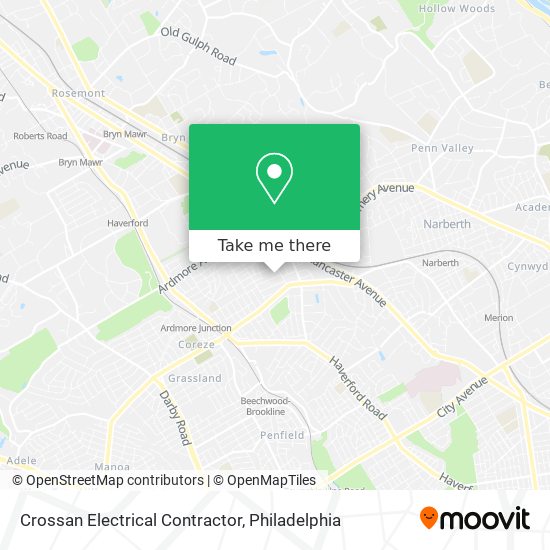 Crossan Electrical Contractor map