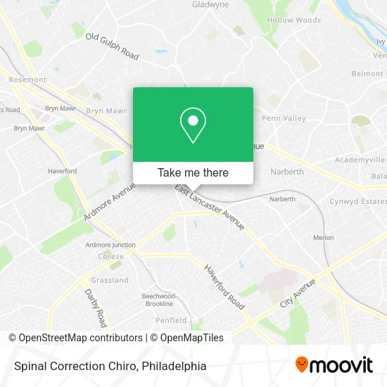 Spinal Correction Chiro map