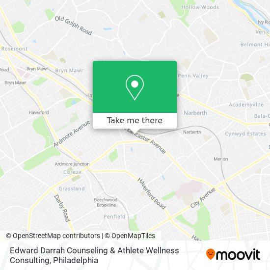 Edward Darrah Counseling & Athlete Wellness Consulting map