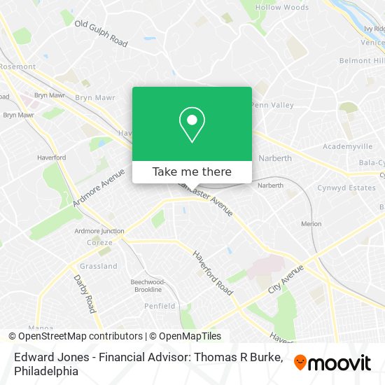 Mapa de Edward Jones - Financial Advisor: Thomas R Burke