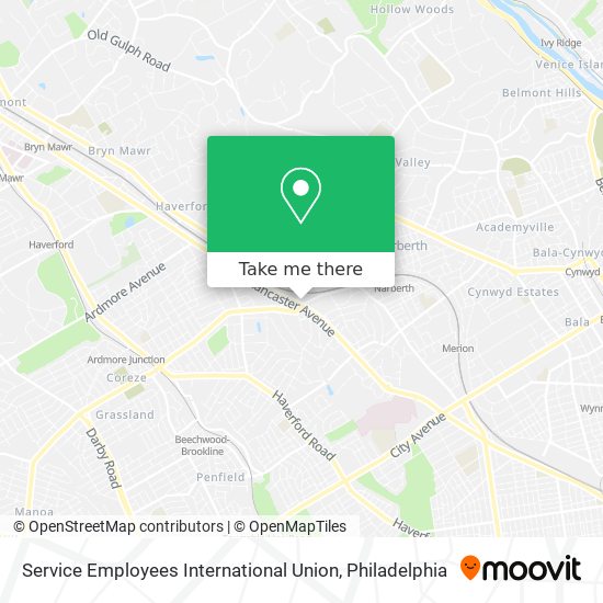 Mapa de Service Employees International Union