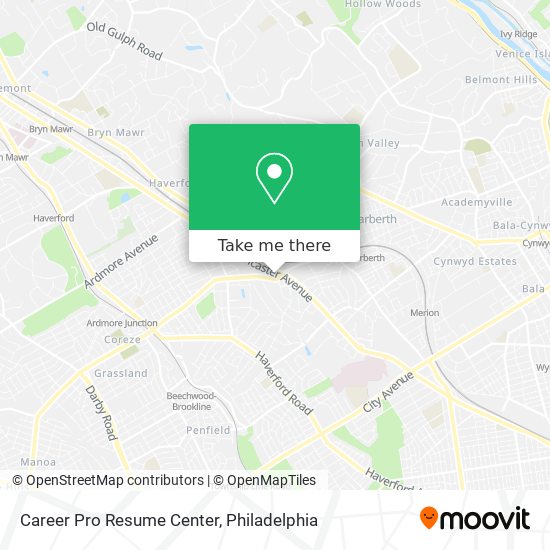 Career Pro Resume Center map