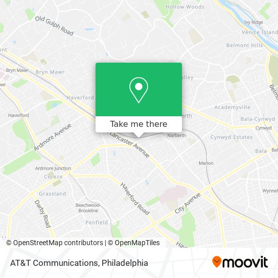 AT&T Communications map