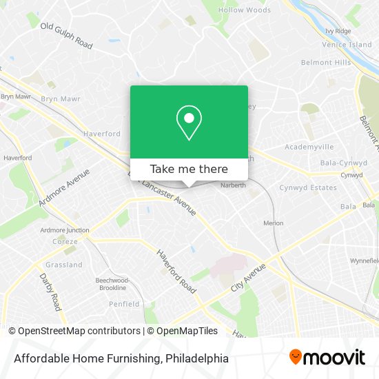 Affordable Home Furnishing map