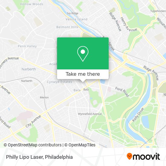 Philly Lipo Laser map