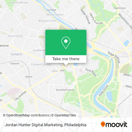 Mapa de Jordan Hunter Digital Marketing